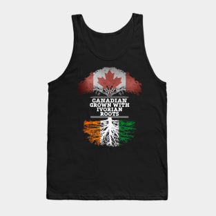 Canadian Grown With Ivorian Roots - Gift for Ivorian With Roots From Ivory Coast Tank Top